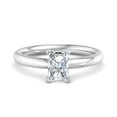 thumbnail image 1 of BEST Jewel 1.8 Ct Radiant Cut Moissanite Ring - 14K White Gold Plated Solitaire Engagement Solitaire Ring for Women's - Stunning Proposal Ring for Wife - Beautiful Wedding Ring for Her, 1 of 4