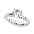 thumbnail image 1 of BEST Jewel 14K White Gold Plated Engagement Ring - 1.5 Ct Cushion Cut Moissanite - Elegant Solitaire Ring for Women - Perfect Proposal Jewelry - A Beautiful Promise of Love and Devotion, 1 of 2