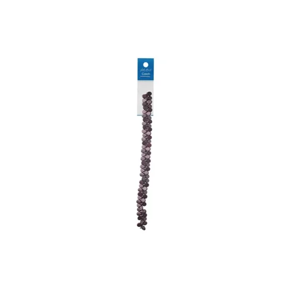 BEST- John Bead Czech Preciosa Pip 8" Strand Pstl Choco