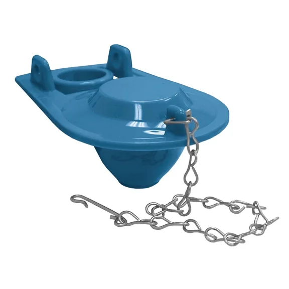 BEST- Jones Stephens C04004 Blue Vinyl Flapper W/Chain - Blue