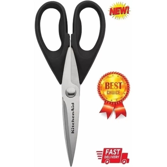 BEST- Kitchenaid All Purpose Kitchen Shears With Protective Sheath Durable Stainless S