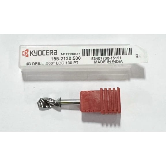 BEST- Kyocera #3 Solid Carbide Circuit Board Drill 130 Degree Point