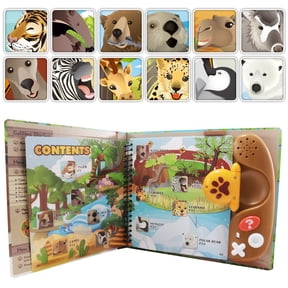 BEST LEARNING Animal Kingdom Electronic Talking Sound Book, Interactive Quiz Games, Educational Toy, 1-Pack