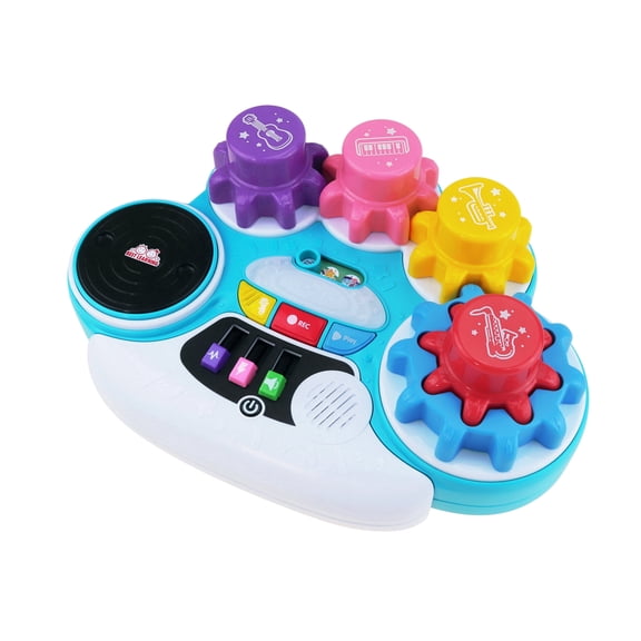 BEST LEARNING Music Gear Mixer DJ Table Toy Educational Ages 3-5 with 4 Game Modes 1-Count