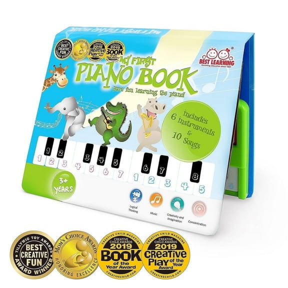 BEST LEARNING My First Piano Book Educational Keyboard for Toddlers & Kids Ages 3-5 Christmas Gift