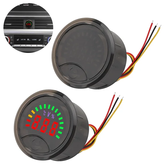 BEST- Led Digital Voltage Meter Dc7-100V Battery Voltage Gauge For Battery Monitoring