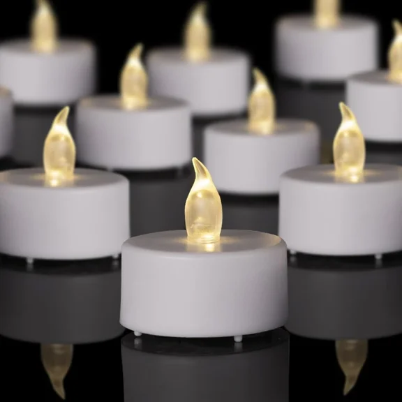 BEST- Led Tea Lights Candles- 24Pack Flameless Candles Realistic And Bright Flickering
