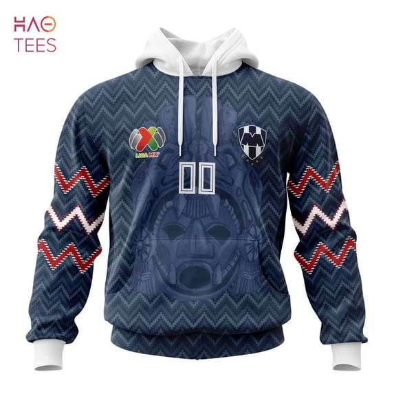 BEST Liga MX CF Monterrey Specialized Team Jersey With Maya Design 3D Hoodie