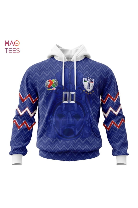 BEST Liga MX CF Pachuca Specialized Team Jersey With Maya Design 3D Hoodie