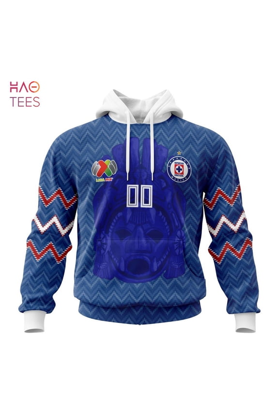 BEST Liga MX Cruz Azul Specialized Team Jersey With Maya Design 3D Hoodie