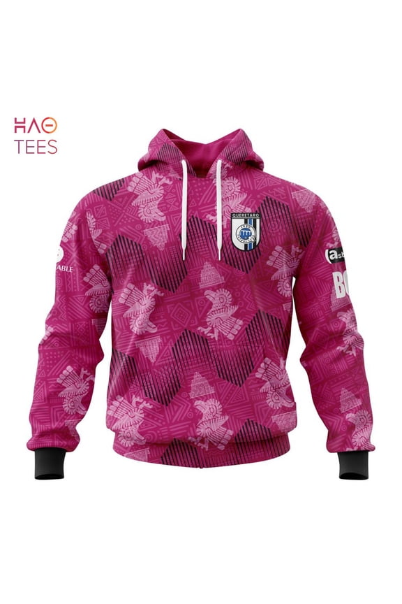 BEST Liga MX Quertaro FC Specialized Team Jersey With Aztec Design 3D Hoodie