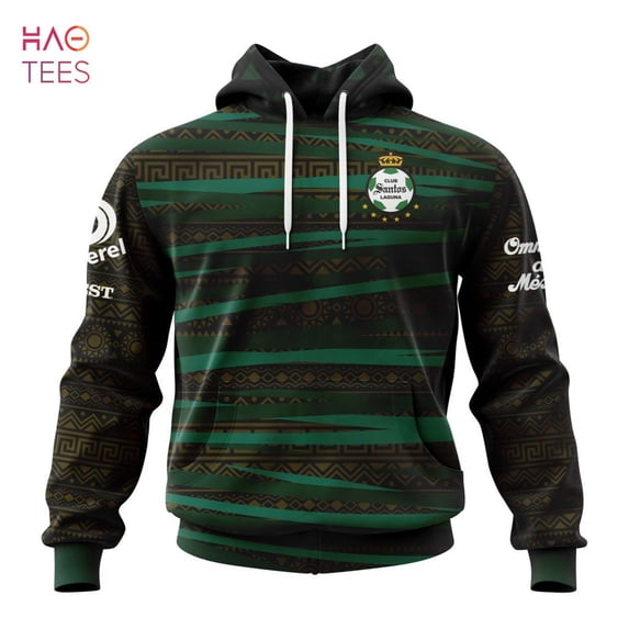 BEST Liga MX Santos Laguna Specialized Team Jersey With Aztec Design 3D Hoodie Limited Edi
