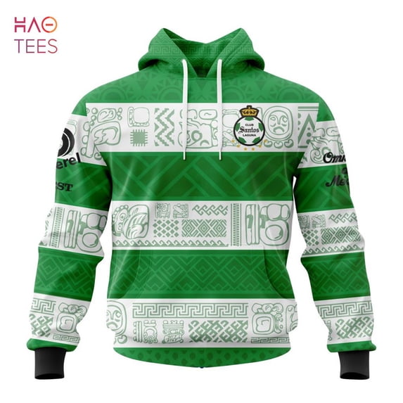 BEST Liga MX Santos Laguna Specialized Team Jersey With Aztec Design 3D Hoodie POD Design