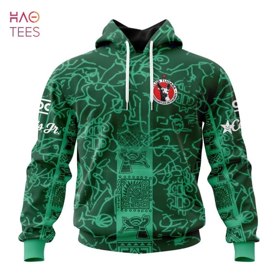 BEST Liga MX Tigres UANL Specialized Team Jersey With Aztec Design 3D Hoodie