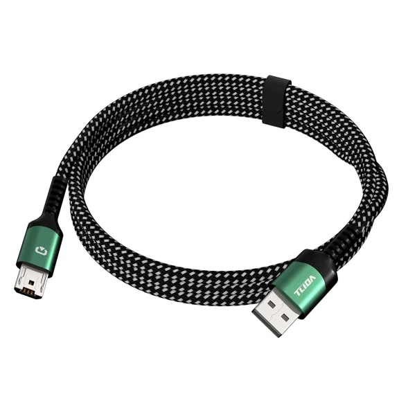 BEST- Micro Usb Cable 3.3Ft Fast Charging 2.0 3.1A & 480Mbps Data Sync Green