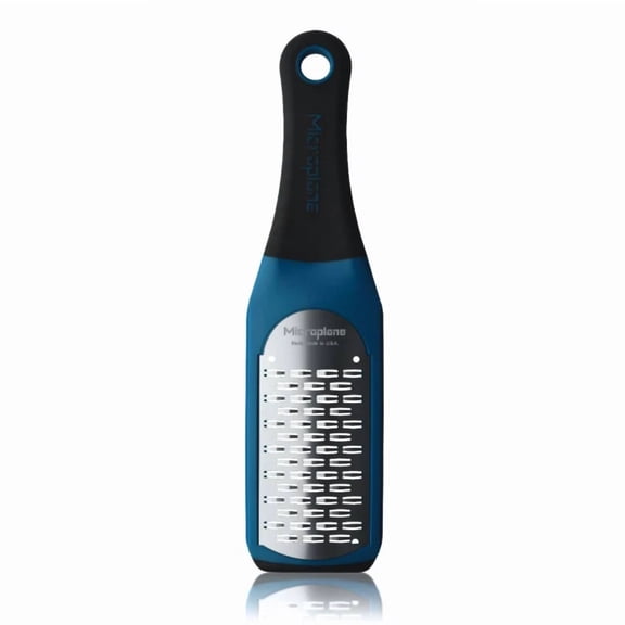 BEST- Microplane Artisan Series Bi-Directional Ribbon Blade Cheese Grater - Blue