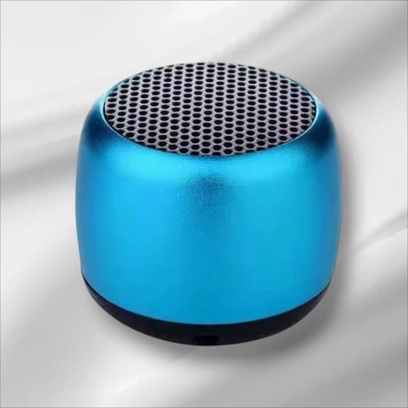 BEST- Mini Bluetooth Speaker  Coin Size Aluminum Wireless SpeakerPortable Loud Sound