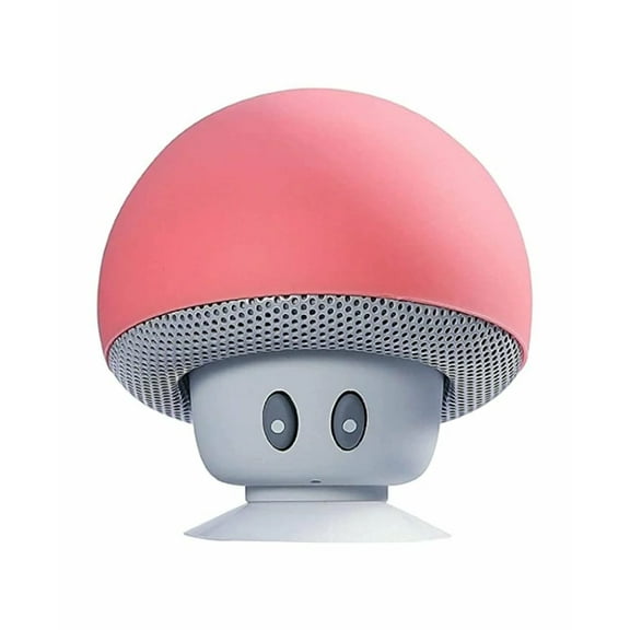 BEST- Mini Mushroom Wireless Bluetooth Speaker - Pink