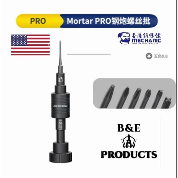 BEST- Mortar Pro, Torque Screwdriver, Pentalobe P2 * 0.8Mm Anti-Slip Mechanic