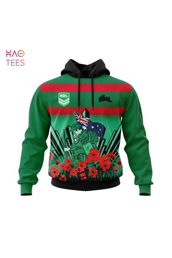 BEST NRL South Sydney Rabbitohs Specialized 2022 Anzac Jersey Concepts 3D Hoodie