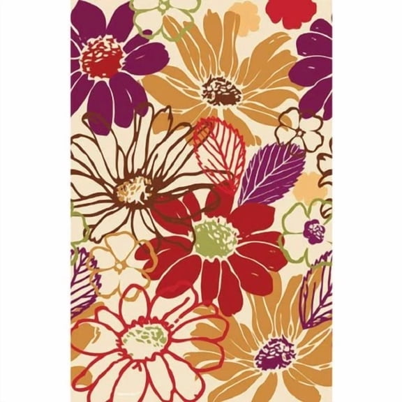 BEST- Nature'S Imprint Modern Floral Flower Garden Party Decoration Paper Tablecover