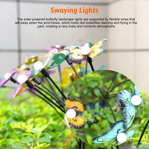 BEST- Neoglint Solar Decorative Swaying Path Light For Garden