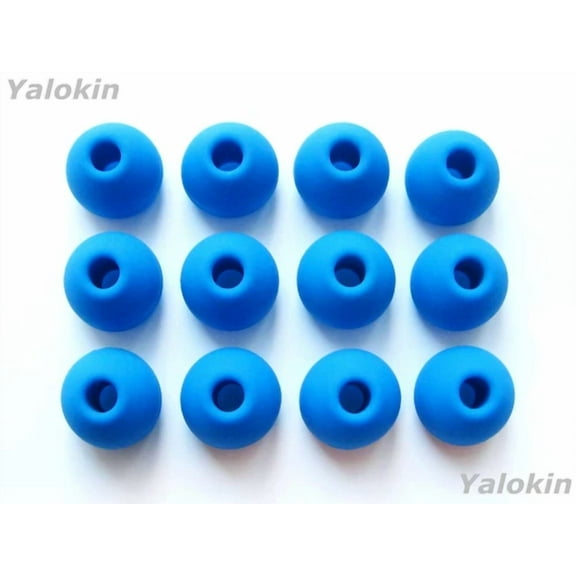 BEST- New 12Pcs Large Blue Soft Replacement Adapter Eargels For Monster Earphones