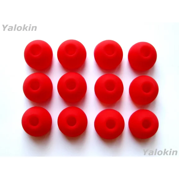 BEST- New 12Pcs Large Red Soft Replacement Ear-Tips Adapters For Monster Earphones