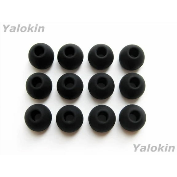 BEST- New 12Pcs Small Black Soft Replacement Eargels Set For Monster Earphones
