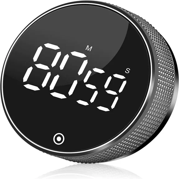 BEST- New Led Digital Timer Magnetic Yoga Countdown Stopwatch Kitchen Cooking Alarms