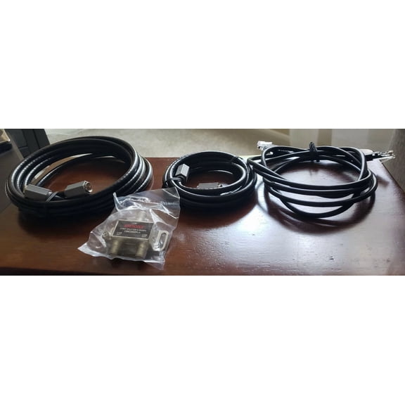 BEST- New Spectrum Hsd Kit Wiring Cables Ethernet Coax Jumper 2-Way Splitter