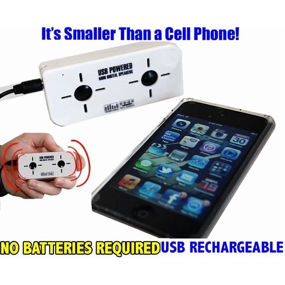 BEST- New Thinktank Usb Powered Mini Digital Portable Mini Speaker System W/3.5Mm Jack
