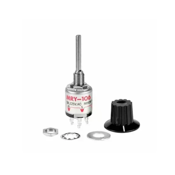 BEST- Nkk Switches Mry106-A Rotary Switch 2-6Pos 3A 125V Panel Mount