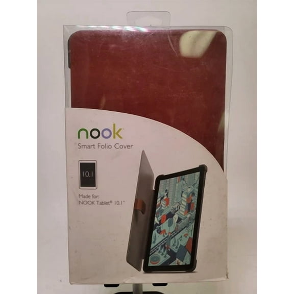 BEST- Nook Smart Folio Cover For 10.1 Nook Tablet Brown