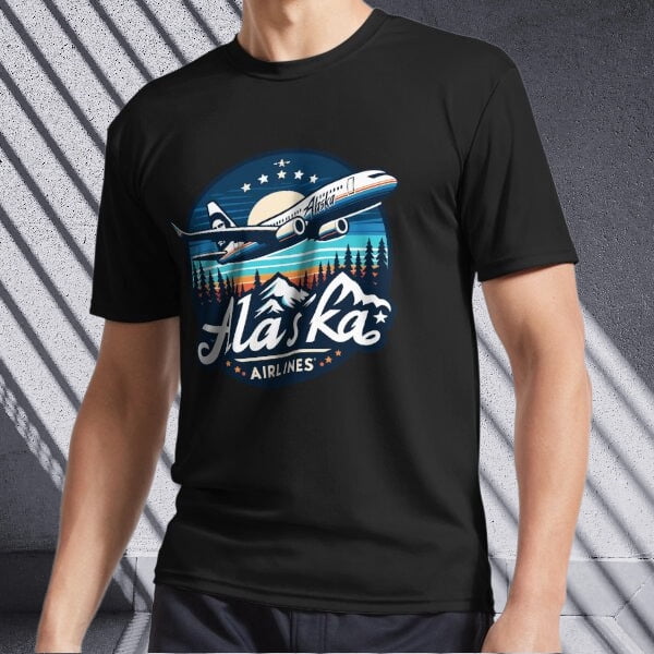 BEST ONE! Alaska Airlines Logo Unisex TShirt Funny Size S to 5XL