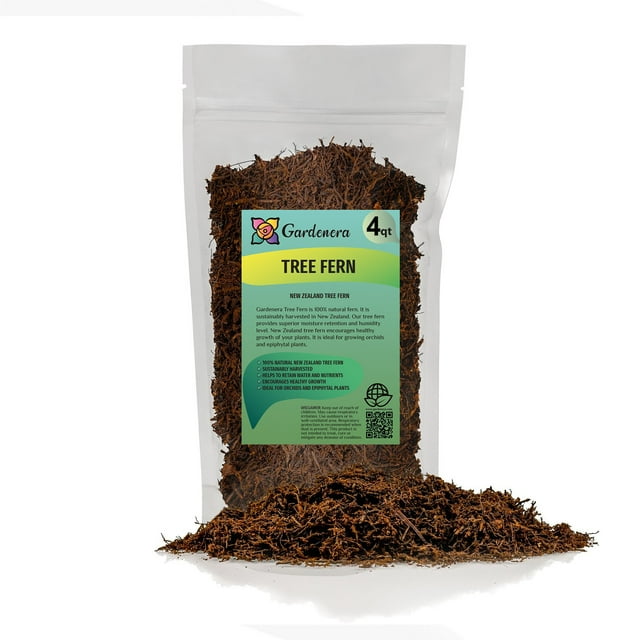 ⭐ BEST POTTING MIXES - New Zealand Tree Fern - Orchid and Epiphytal Plants Growing Medium and Reptile Substrate by ://N ★ LOVA - (4 Quart Bag)