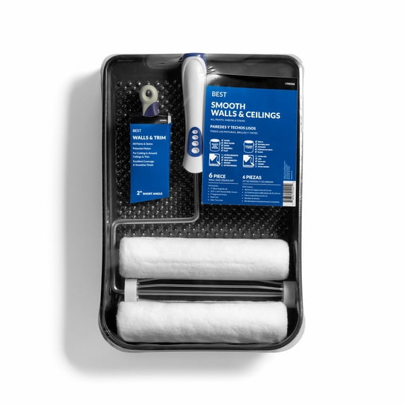BEST Paint Roller Kit: Walls and Ceiling 6-Piece Paint Applicator Kit