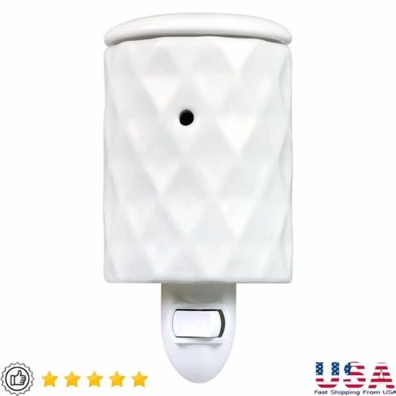 BEST- Pluggable Wall Wax Warmer Flameless Ceramic Wax Melts Home Aroma Relaxation New