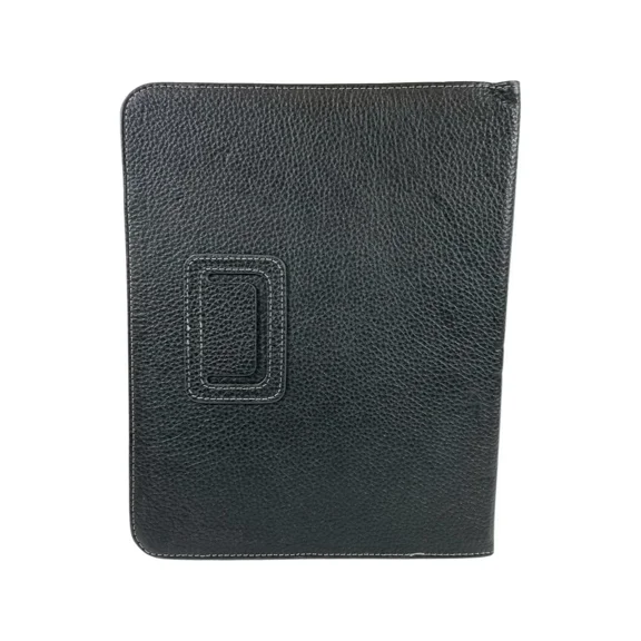 BEST- Poetic Pu Leather Folio Case For Kindle Fire With 3-In-1 Built In Stand, Black
