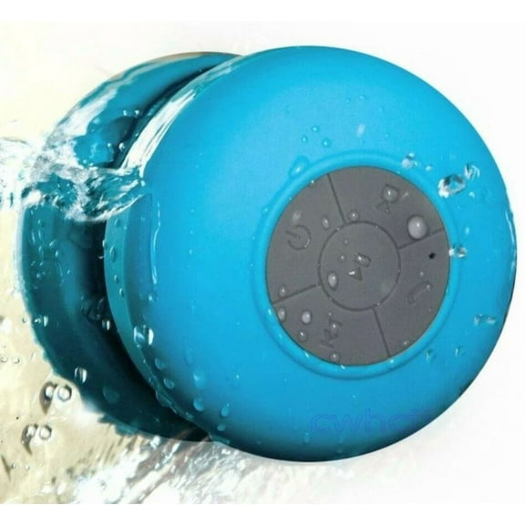 BEST- Portable Splash Proof Bluetooth Speaker With Built In Microphone - Blue