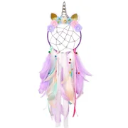 BEST- Qtgirl Dream Catchers For Kids Unicorn Dream Catcher Feather Wall Decor For