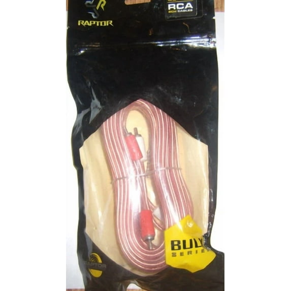 BEST- Raptor Car Audio R2Rca-252 25' Rca Interconnet Mid Series Audio Cable Amp Wire