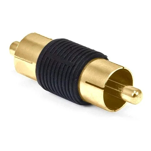 BEST- Rca Male To Male Coupler Audio Video Adapter Connector Cable Joiner Gold Plated