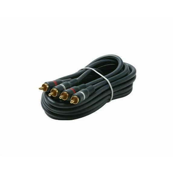BEST- Rca To Rca Dual Shielded 12 Ft.L Rca Cable 254-220Bl