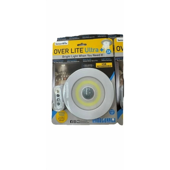 BEST- Sensor Brite Ceiling/Wall Led Light Overlite Ultra+ Rechargeable Remote Control