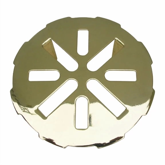BEST- Simpatico 31383P Polished Brass 4-Inch Drain Grate Fits 3-Inch Id Pipe