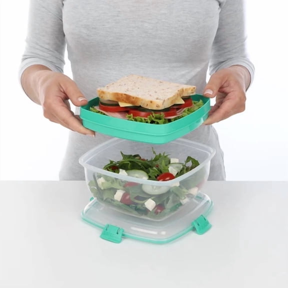 BEST- Sistema To-Go 1.63L Salad & Sandwich Plastic Food Storage Container
