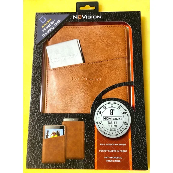 BEST- Sl800Br Nuvision Universal 8" Tablet Brown Case New! Fits Most Slim Tab