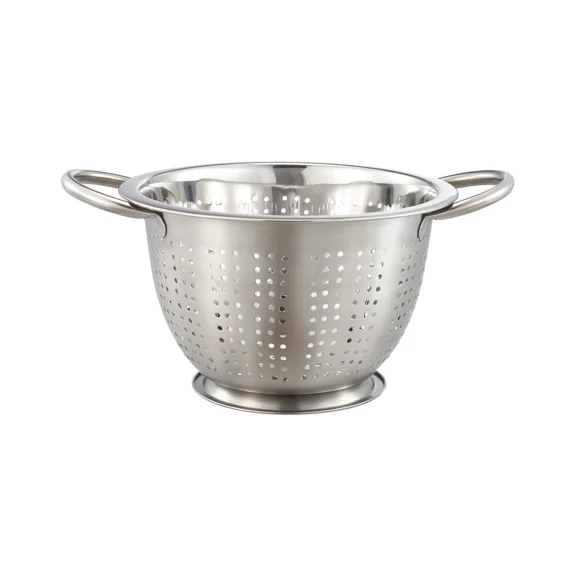 BEST- Ss 3Qt Multi-Use Colander For Straining, Draining And Rinsing Pasta, Fruits New