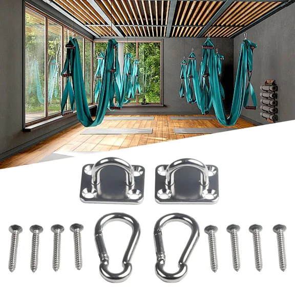 BEST- Stainless Heavy-Duty Ceiling-Hanging Hook Set-Swing Chair Bracket Hardware Tools